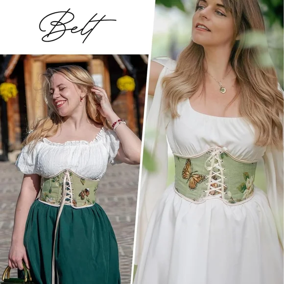 Scarlett Darkness Corset Belt | US 12 | Butterfly / floral Design - Picture 5 of 10